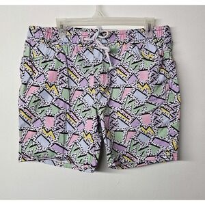 Oh Snap Shorts Mens XL Colorful Drill Clothing Co Twill Retro Vintage 80s 35x6